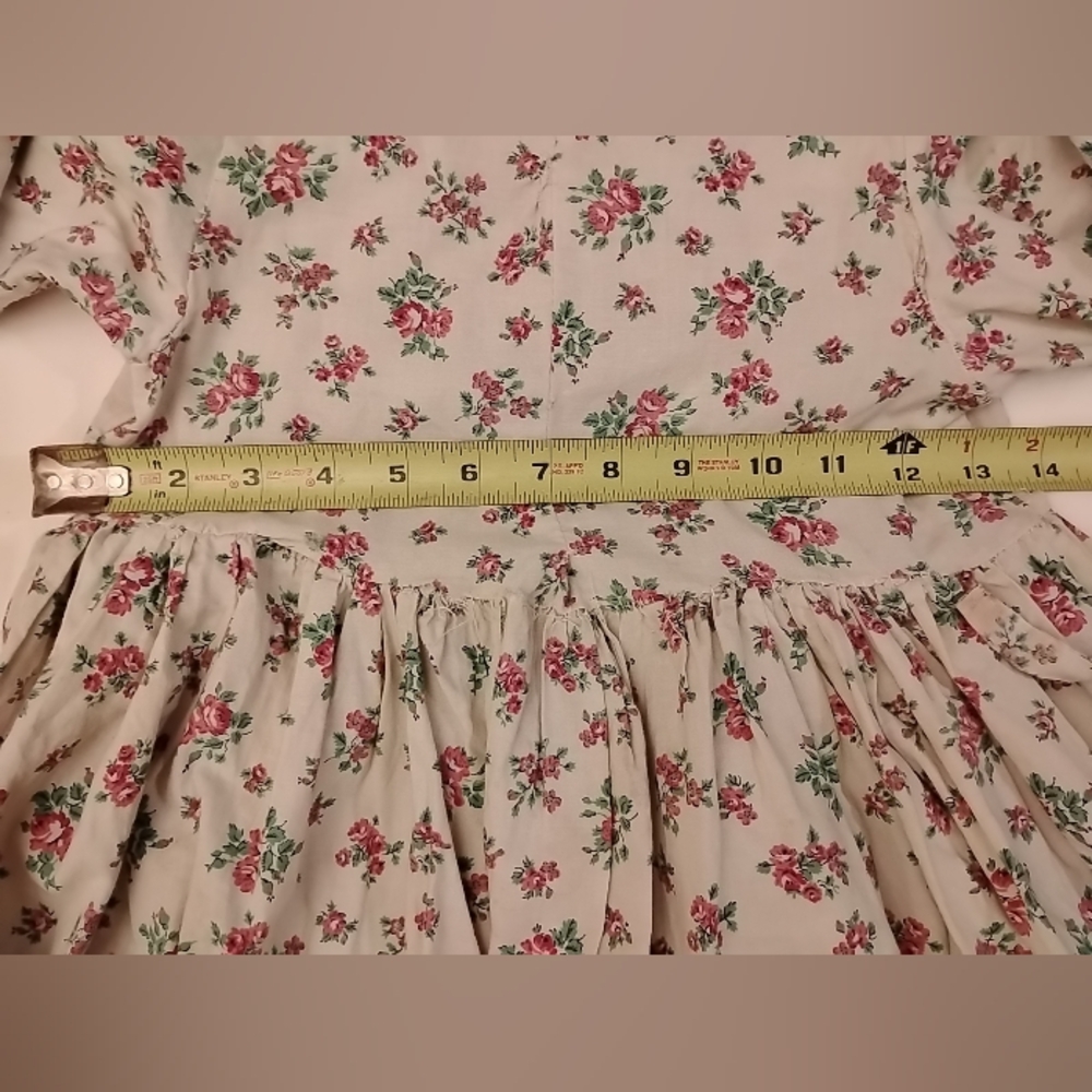 Lot Pioneer Little House Prairie Dress Girls Bonnet Victorian Frontier Costume - Picture 4 of 16